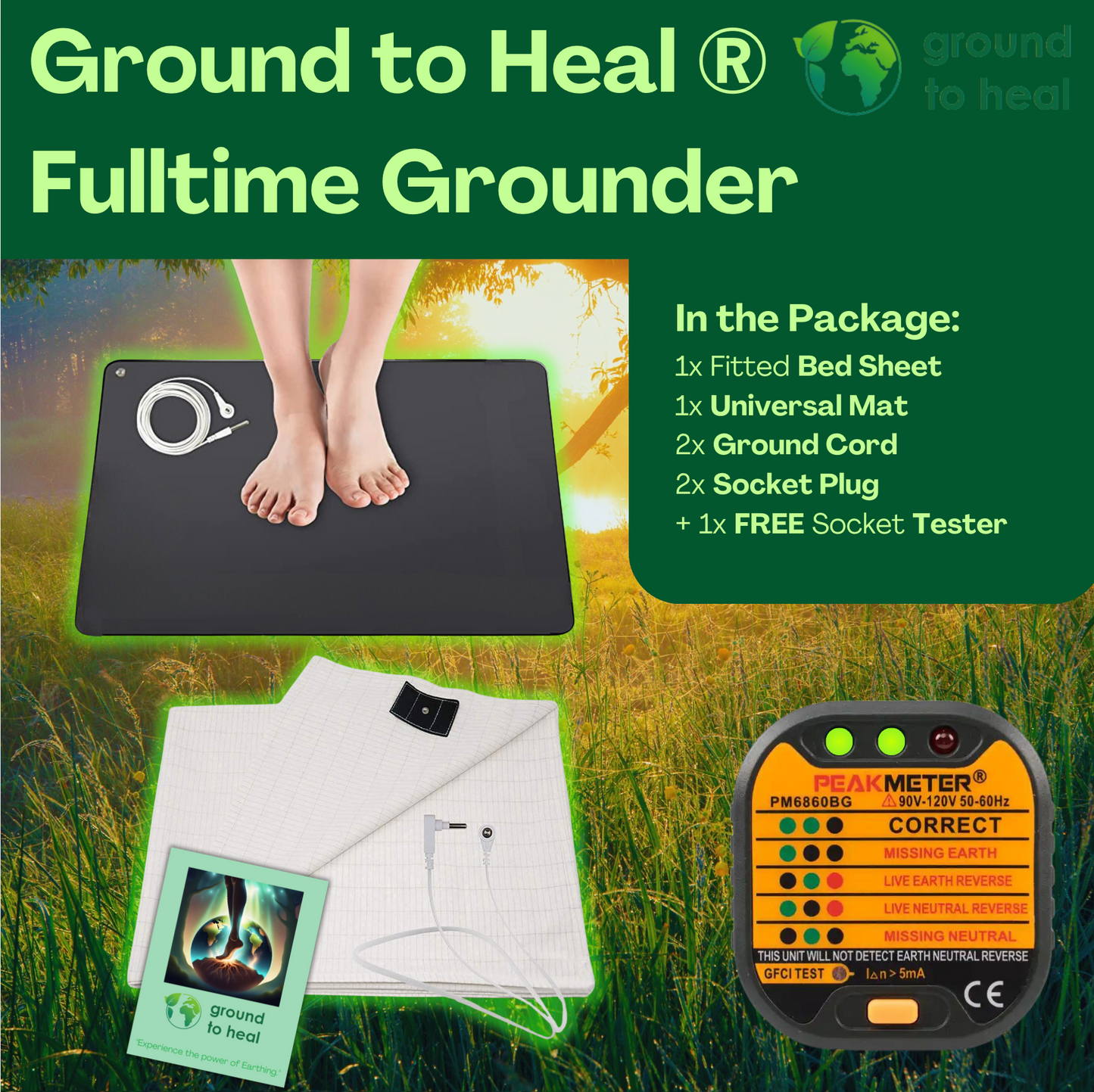 Ground to Heal® Fulltime Grounder-pakket