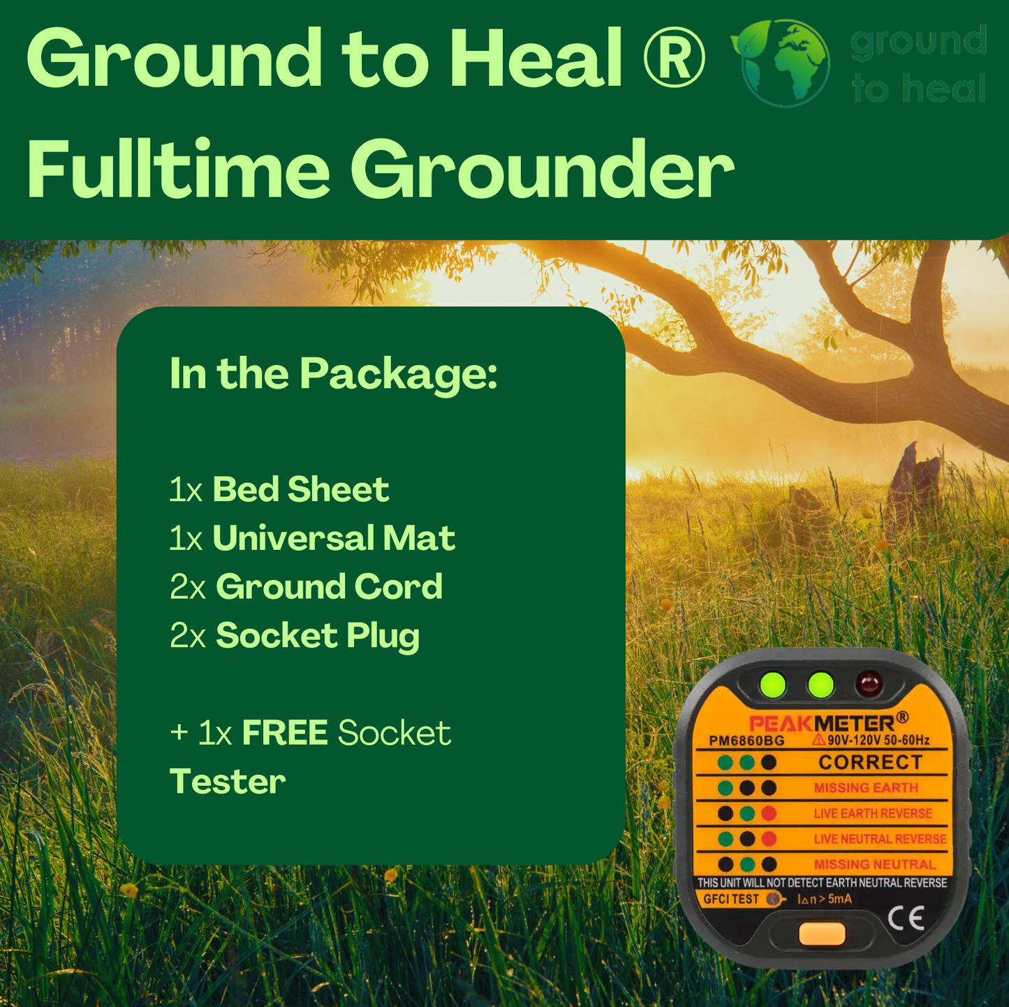 Ground to Heal® Fulltime Grounder-pakket