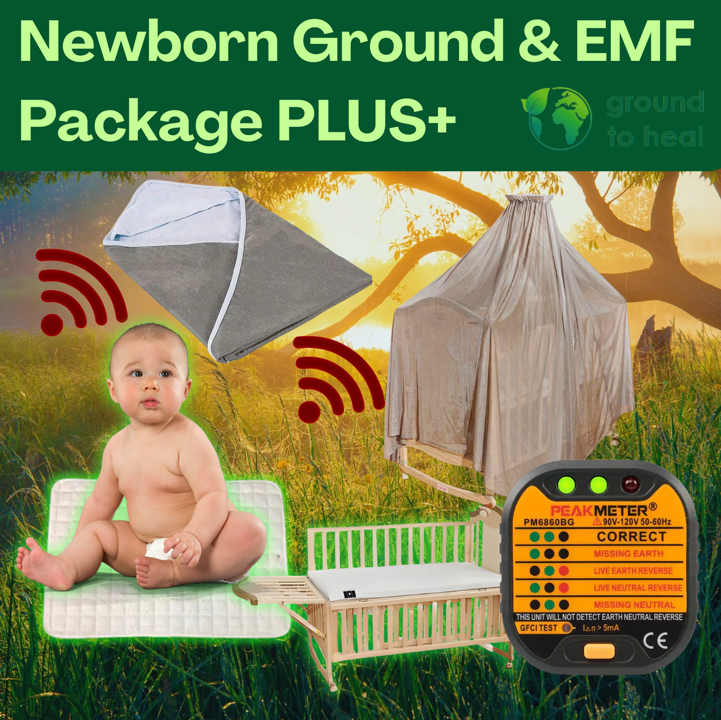 Ground to Heal® Newborn Ground & EMF-Bescherming PLUS+