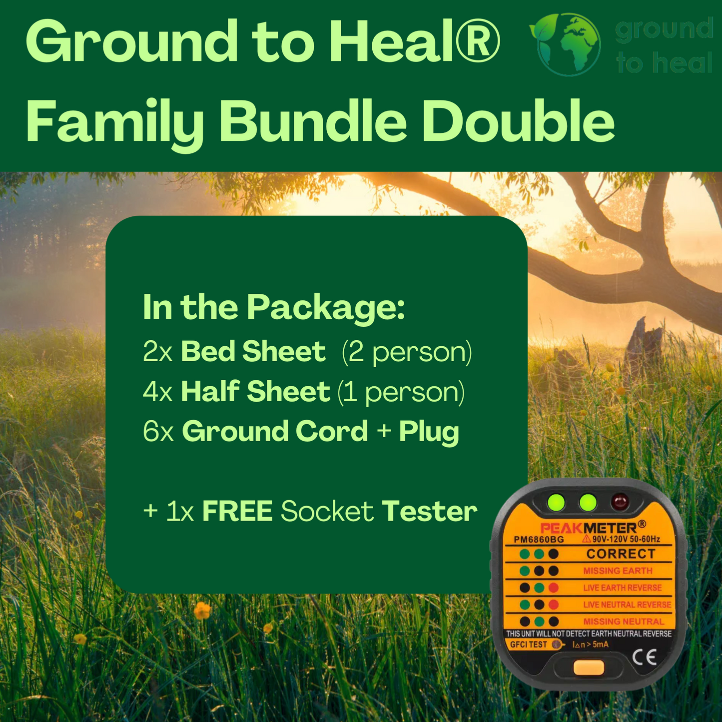 Ground to Heal® Familie Slaap Aanbieding