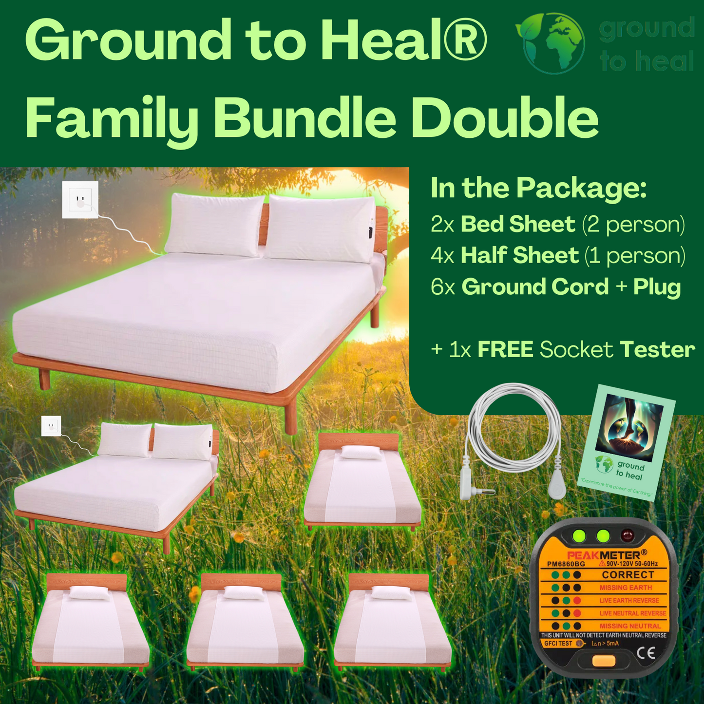 Ground to Heal® Familie Slaap Aanbieding