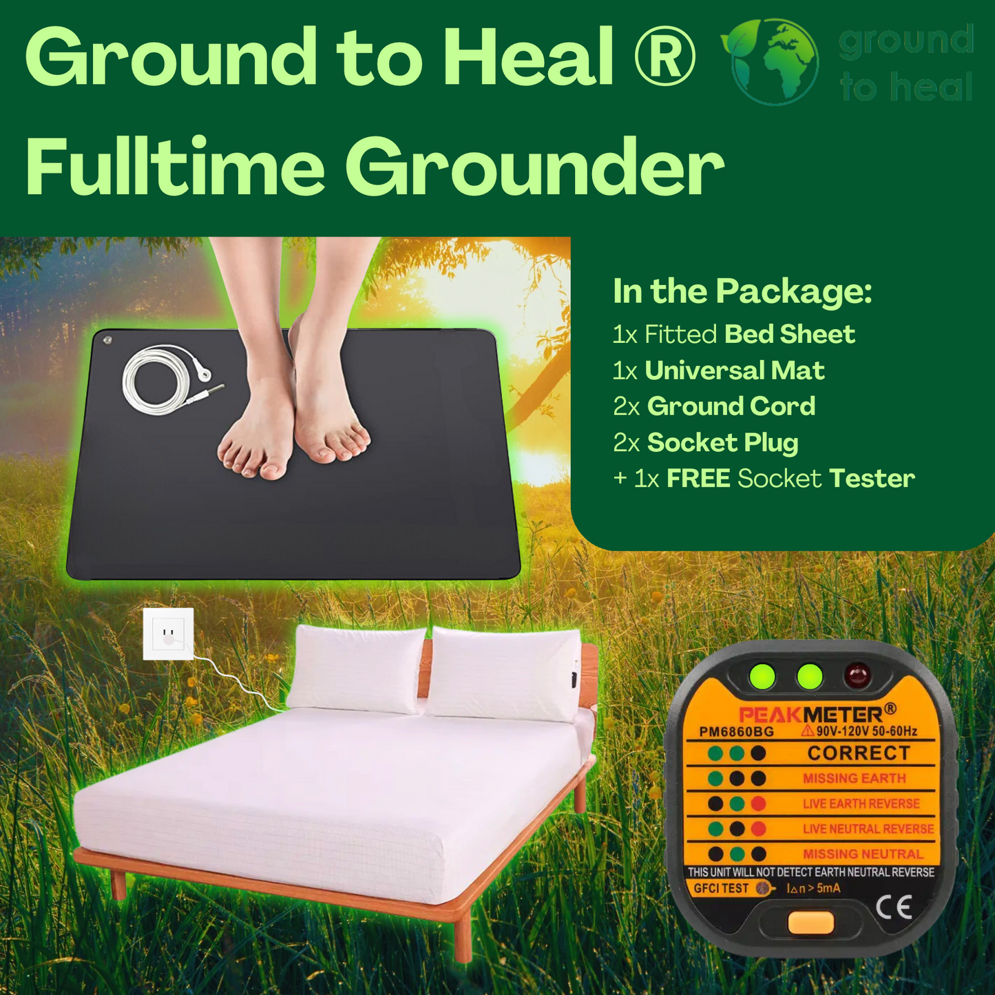 Ground to Heal® Fulltime Grounder-pakket
